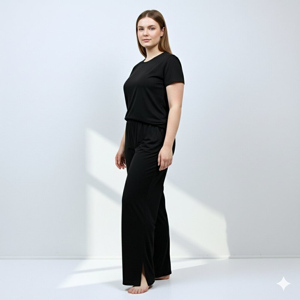 NWT Korye Wide Leg‎ Pants Black Women 1X